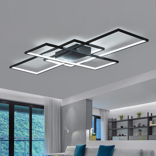 Home Lighting Deckenleuchte 86cm Schwarz mit Integrierter LED