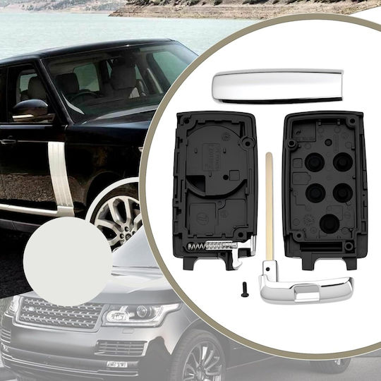 Techstar Car Key Case Land Rover Range Rover Evoque Sport Discovery 3 5 Buttons