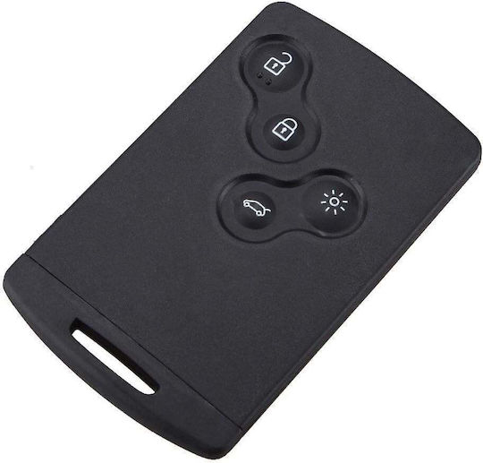 Husă Smartcard Pentru Chei 4 Butoane Techstar Compatibil Renault Megane Iii Scenic Laguna Iii Clio Captur
