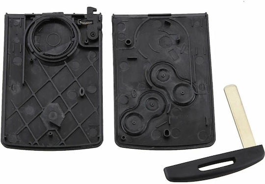 Husă Smartcard Pentru Chei 4 Butoane Techstar Compatibil Renault Megane Iii Scenic Laguna Iii Clio Captur