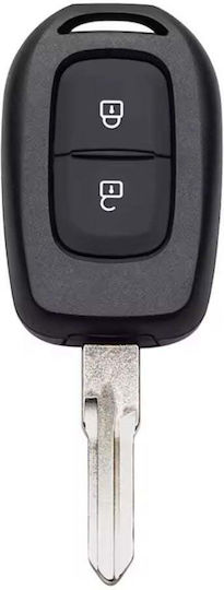 Techstar Key Case Dacia Logan Duster Sandero Dokker Renault Models 2013-2023 2 Buttons Metal Blade Replacement Worn Case