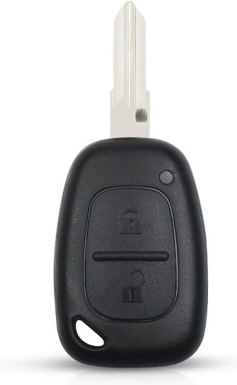 Husă Pentru Chei Auto Techstar Compatibilă Renault Clio Megane Dacia Logan Sandero Duster 2 Butoane Vac102