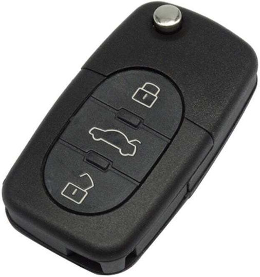 Techstar Autoschlüssel Schutzhülle Kompatibilität Audi A2 A3 A4 A6 A8 Tt 3 Tasten