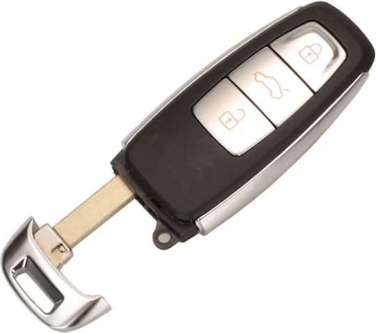 Husă Pentru Chei Auto Compatibilă Cu Modelele Audi A6 C8 A7 A8 Q8 3 Butoane