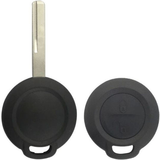 Techstar Car Key Cover Case Compatible with Mitsubishi 2 Buttons for Colt Carisma Space Star and Warrior