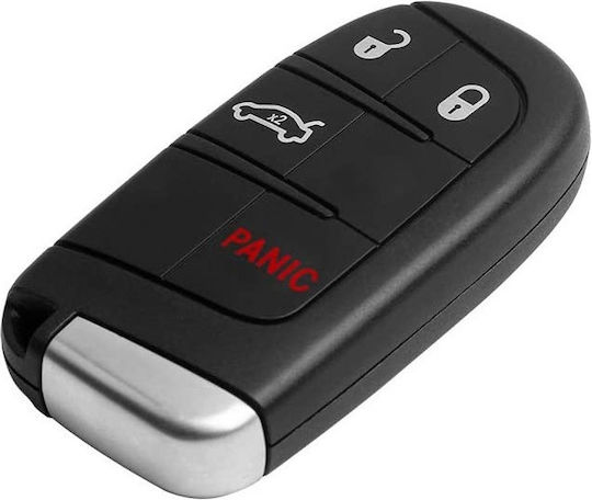 Husă Pentru Chei Auto Compatibilă Chrysler Dodge Jeep Fiat 4 Butoane Lamă Baterie Știfturi