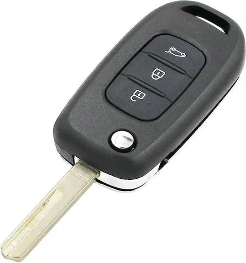 Husă Pliabilă Pentru Chei Auto Renault Kadjar Captur Megane Clio Koleos Scenic Laguna Fluence 3 Butoane