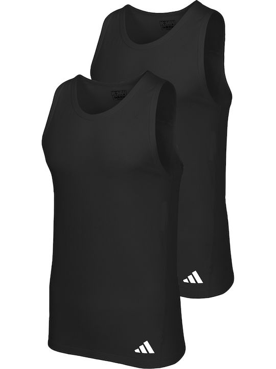 Active Flex Cotton Ανδρικές Φανέλες Μαύρο 2Pack