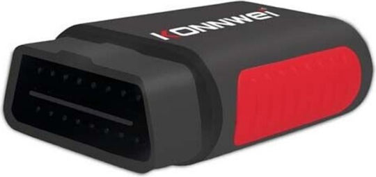Car Scan Diagnostic Tool Konnwei Kdiag Obd2 Bluetooth 5.0 9 18 V Compatible Android Ios Black