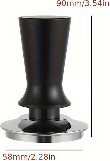 4bars T801 Dynamometric Tamper with Flat Surface 58mm in Black Color