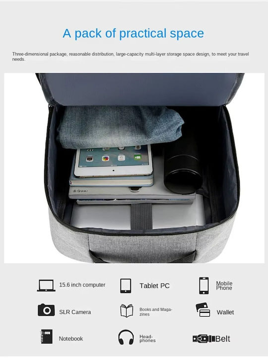 Valvoro Backpack Αδιάβροχο Μαύρο