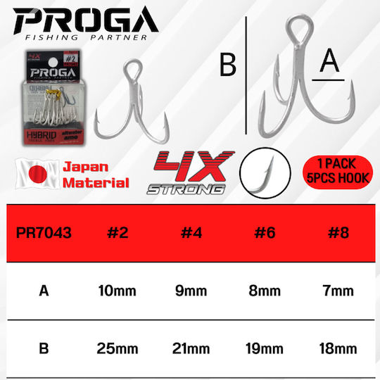 Proga Stringer Tremble 4x Strong Hybrid Pr7043 №8 5 Бройки