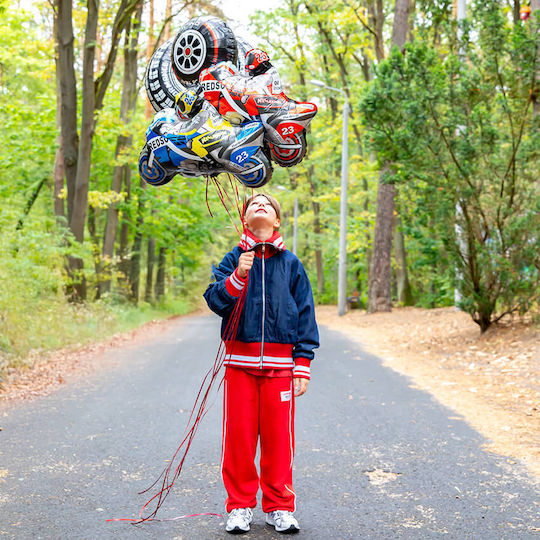 Racing Motorcycle Red Balloon