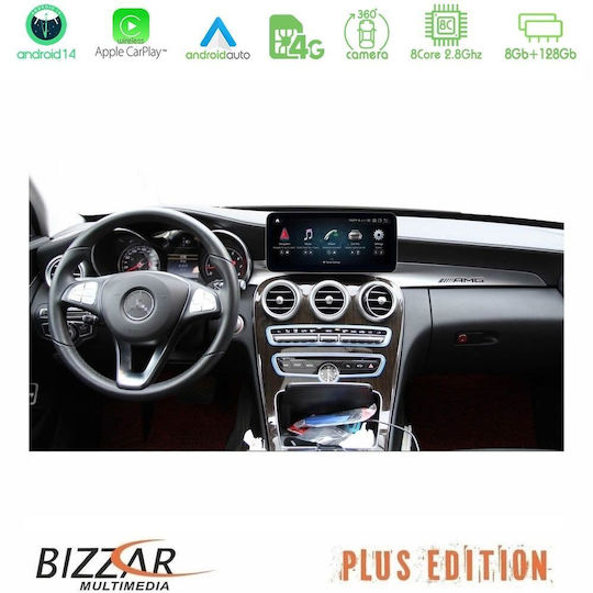 Bizzar Car Audio System for Mercedes-Benz GLC / C Class 2014-2021 (Bluetooth/USB/AUX/WiFi/GPS/Apple-Carplay/Android-Auto/CD) with Touch Screen 12.3"