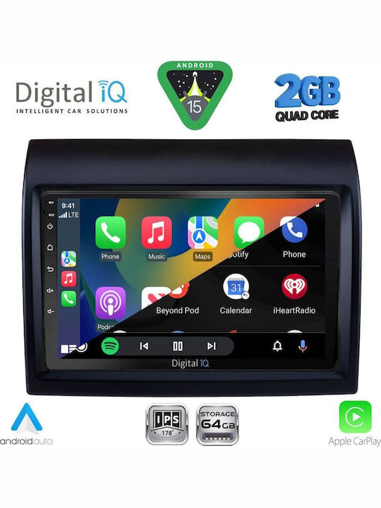Digital IQ Автомобилна Аудио Система (Блутут/USB/WiFi/GPS/Apple-Carplay/Android-Auto) с Тъчскрийн 9"