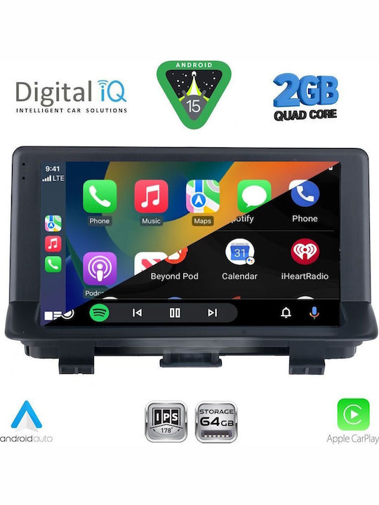 Digital IQ Car Audio System for Audi Q3 2012-2018 (Bluetooth/USB/WiFi/GPS/Apple-Carplay/Android-Auto) with Touch Screen 9"