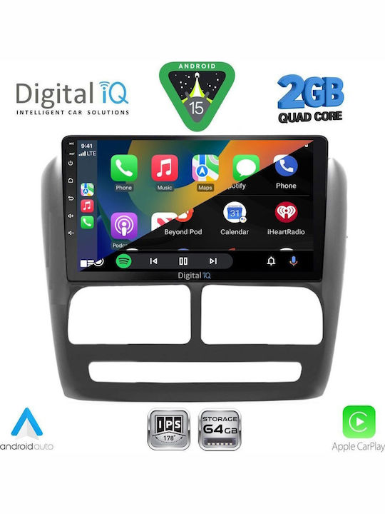 Digital IQ Ηχοσύστημα Αυτοκινήτου για Fiat Doblo 2010-2015 (Bluetooth/USB/WiFi/GPS/Apple-Carplay/Android-Auto) με Οθόνη Αφής 9"