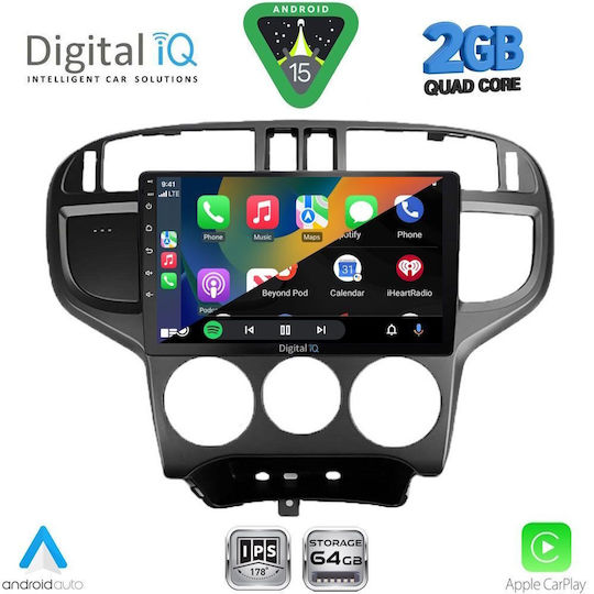 Digital IQ Ηχοσύστημα Αυτοκινήτου για Hyundai Matrix 2001-2010 (Bluetooth/USB/WiFi/GPS/Apple-Carplay/Android-Auto) με Οθόνη Αφής 9"