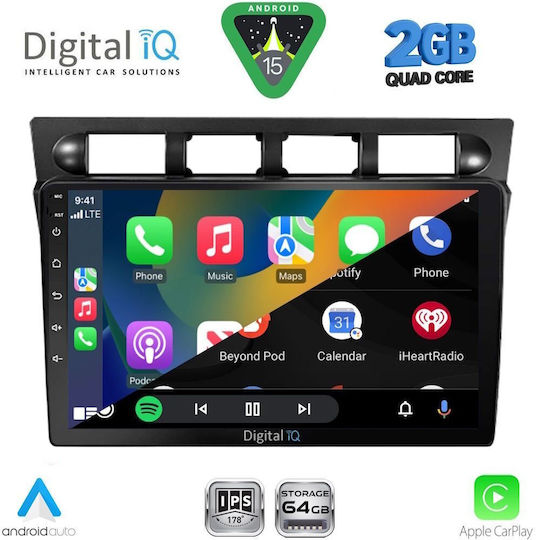 Digital IQ Car Audio System for Kia Picanto 2004-2008 (Bluetooth/USB/WiFi/GPS/Apple-Carplay/Android-Auto) with Touch Screen 9"