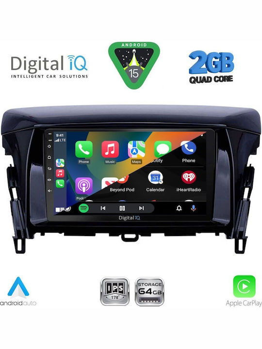 Digital IQ Car Audio System for Mitsubishi Eclipse Cross 2018 (Bluetooth/USB/WiFi/GPS/Apple-Carplay/Android-Auto) with Touch Screen 9"