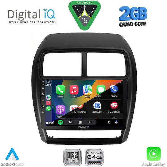 Digital IQ Ηχοσύστημα Αυτοκινήτου για Mitsubishi Asx 2020-2023 (Bluetooth/USB/WiFi/GPS/Apple-Carplay/Android-Auto) με Οθόνη Αφής 9"