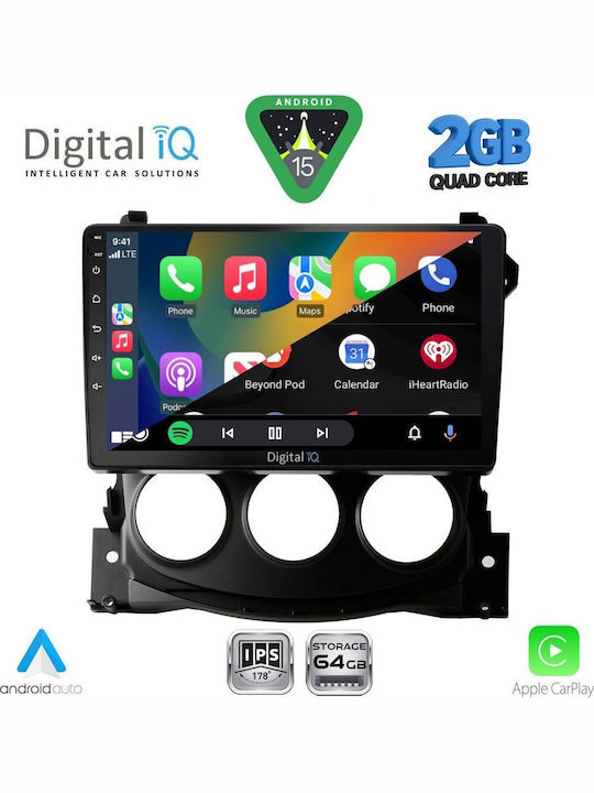 Digital IQ Car Audio System for Nissan 370Z 2009-2012 (Bluetooth/USB/WiFi/GPS/Apple-Carplay/Android-Auto) with Touch Screen 9"