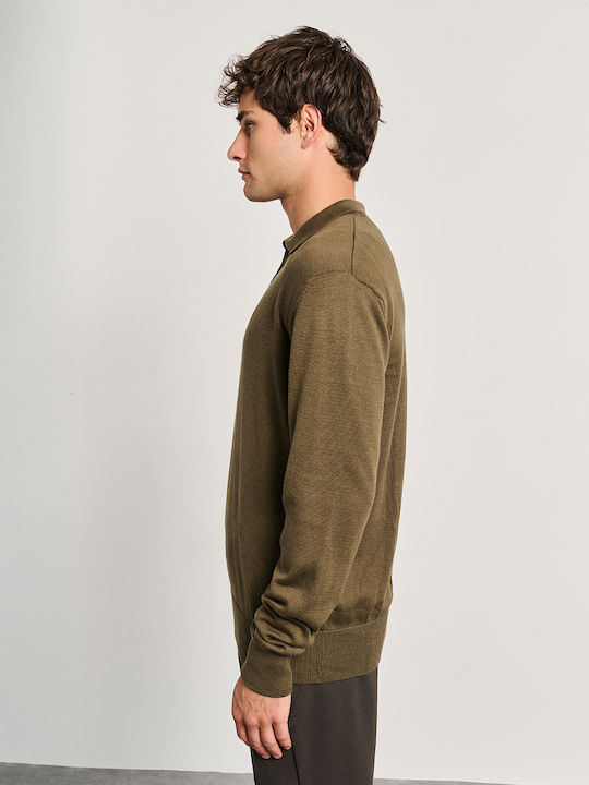 Polo Long Sleeve Blouse Olive 64-210.054.N0005