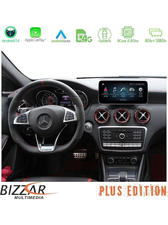 Bizzar Auto-Audiosystem für Mercedes-Benz CLS Klasse 2010-2017 (Bluetooth/USB/AUX/WiFi/GPS/Apple-Carplay/Android-Auto/Notenblätter) mit Touchscreen 10.25"