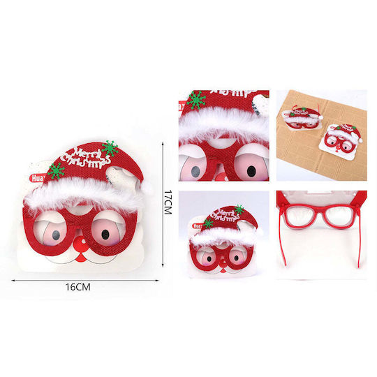 Weihnachtsbrillen Weihnachtsmann Mütze Merry Christmas