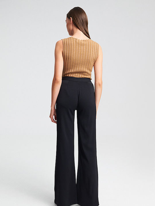 Tali Dama Tesatura Pantaloni Black