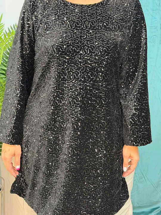 Rochie Mini De Seară Din Satin Neagră