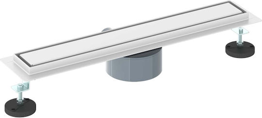 vidaXL Siphon Spülbecken mit Größe 50x11cm Silber