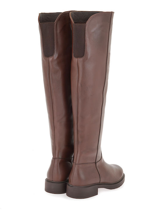 Leather Women's Boots Brown
