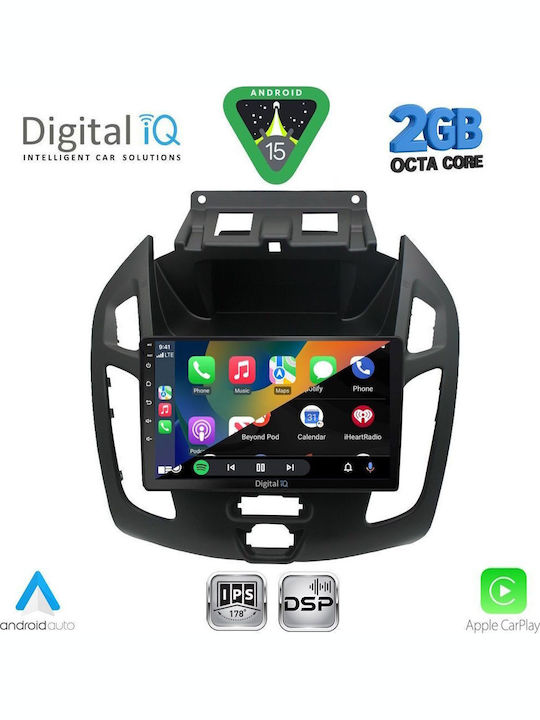Digital IQ Car Audio System for Ford Transit Connect 2013-2018 (Bluetooth/USB/WiFi/GPS/Apple-Carplay/Android-Auto) with Touch Screen 9"