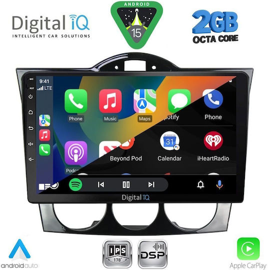 Digital IQ Car Audio System for Mazda RX-8 2001-2008 (Bluetooth/USB/WiFi/GPS/Apple-Carplay/Android-Auto) with Touch Screen 9"