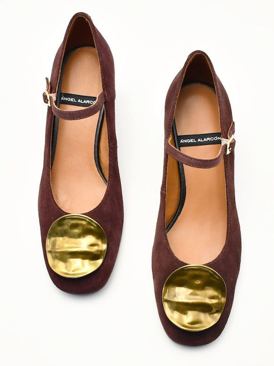 Leather Burgundy Heels