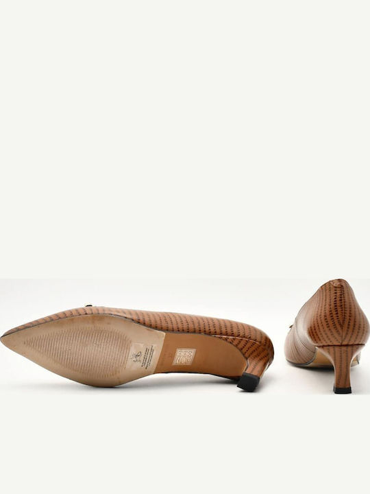 Leder Pumps Braun