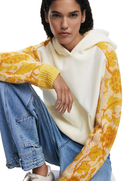 Mani Women's Sweatshirt Jacket White