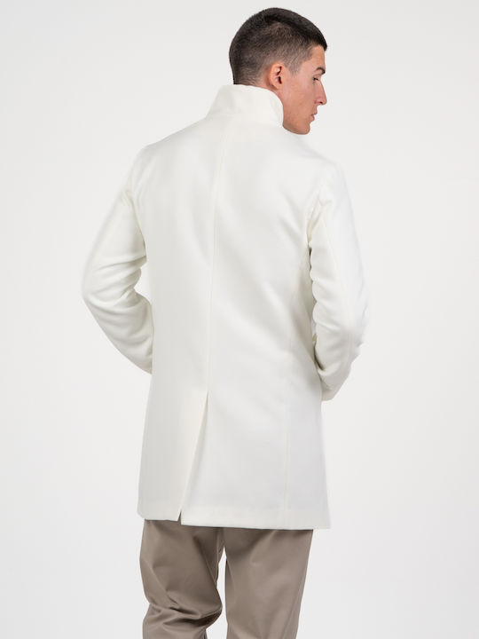 Monti Ανδρικό Παλτό Off White