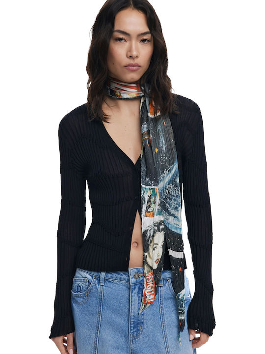 Desigual Foxtrot Damen Schal Schwarz