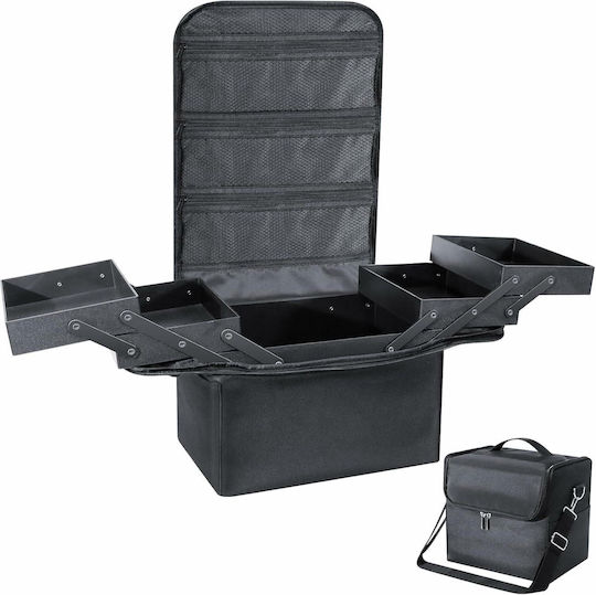 Material textil Geantă cosmetică Negru Înălțime: 19 cm x Lățime: 24 cm x Adâncime: 28 cm