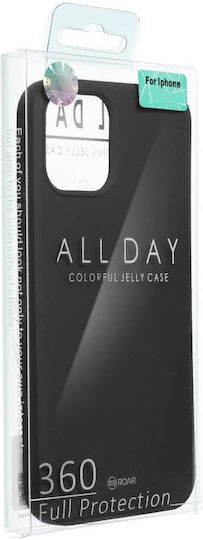 Roar Colorful Jelly Umschlag Rückseite Silikon Schwarz (Huawei Y7 2019 / Y7 Prime 2019)