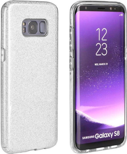 Forcell Shining Back Cover Silicone Silver (Huawei Mate 20)