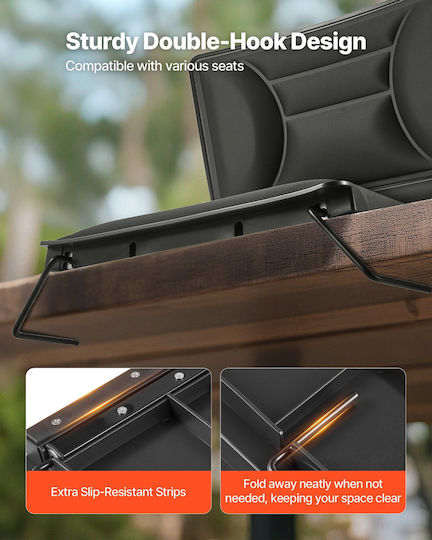 Vevor Seat Beach Black 35x42.5x34.7cm
