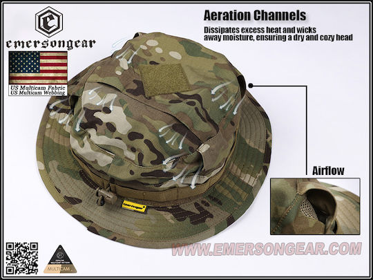Șapcă Operațională Aerisită Reglabilă Cu Bor Scurt Emersongear Originală Multicam Militară SUA Nyco 50/50