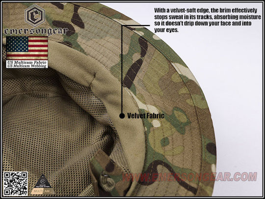 Șapcă Operațională Aerisită Reglabilă Cu Bor Scurt Emersongear Originală Multicam Militară SUA Nyco 50/50