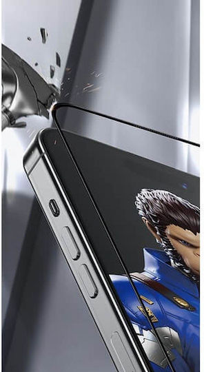 5D Tempered Glass Black (iPhone 15 Pro)
