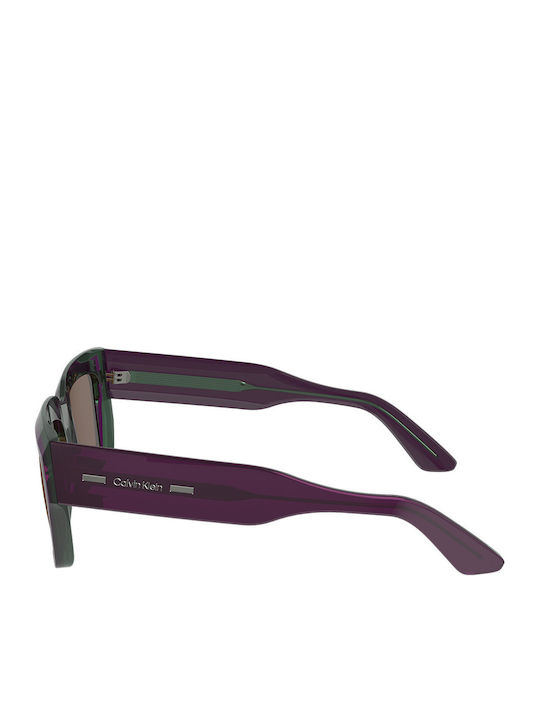 Calvin Klein Unisex Ochelari de soare cu Maro Cadru și Maro Lentilă CK23538S 515