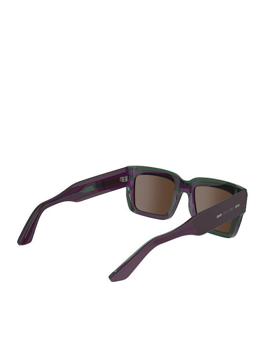 Calvin Klein Unisex Ochelari de soare cu Maro Cadru și Maro Lentilă CK23538S 515