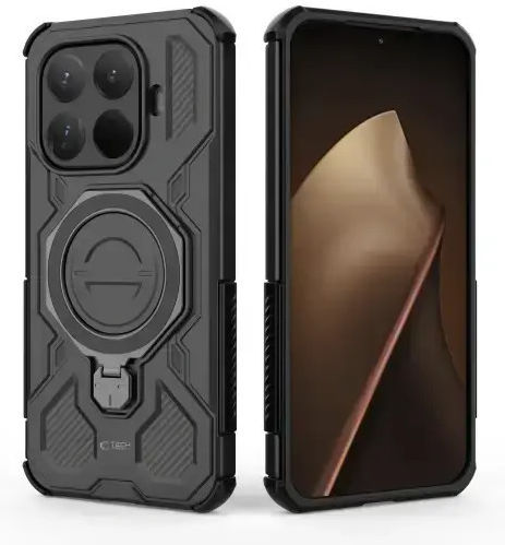 Tech-Protect Umschlag Rückseite Metallisch Schwarz (Xiaomi 15T Pro)
